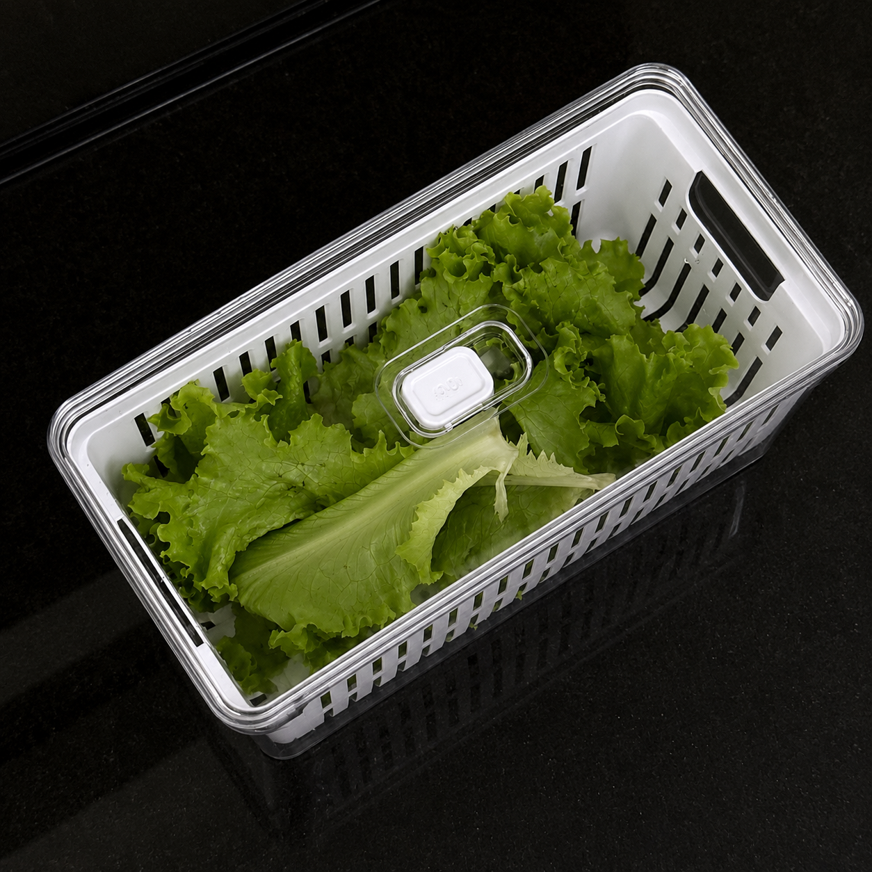 Organizador Clear Fresh Com Cesto 5L Transparente