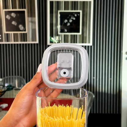 Pote Hermetico Quadrado 2L Duo Lock Transparente