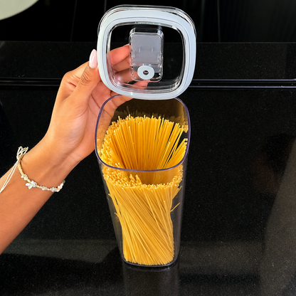 Pote Hermetico Quadrado 2L Duo Lock Transparente