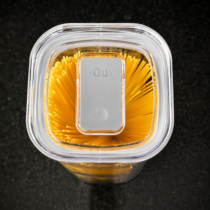 Pote Hermetico Quadrado 2L Duo Lock Transparente